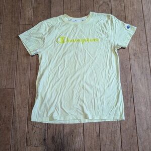 Champion Men's Light Yellow Tee